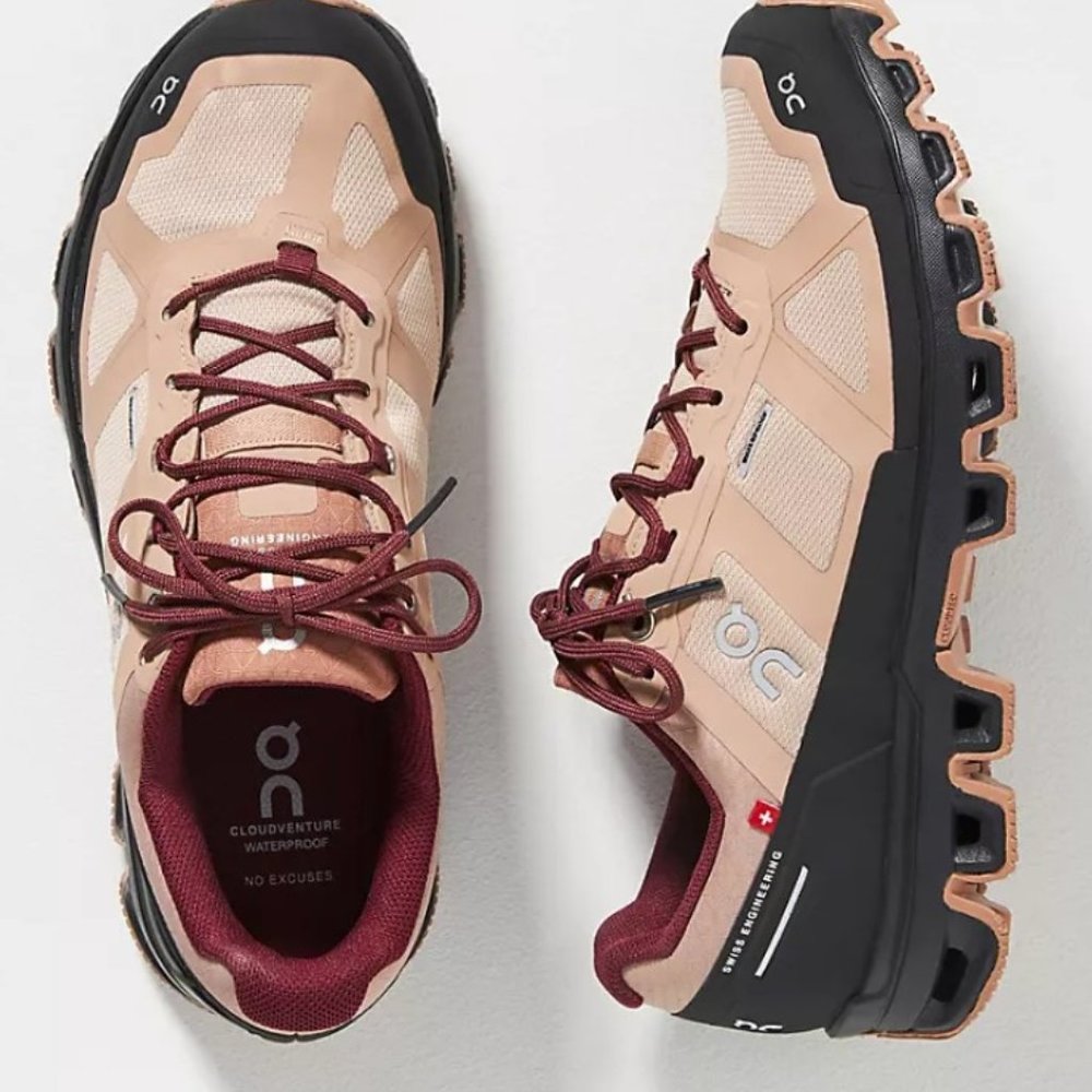 ON CLOUDVENTURE WATERPROOF TRAIL SNEAKERS Size Brand New